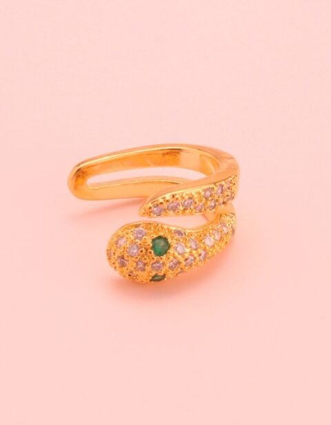 Earcuf Serpiente Oro Rosado