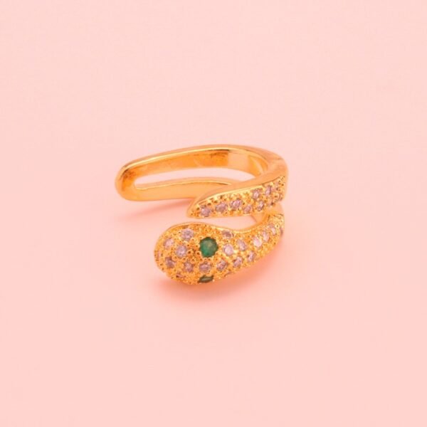 Earcuf Serpiente Oro Rosado