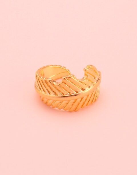 Earcuf Hoja Oro Rosado