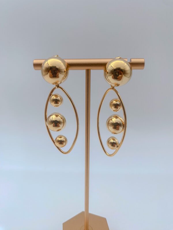 Arete Bronce Constelación Baño 24K