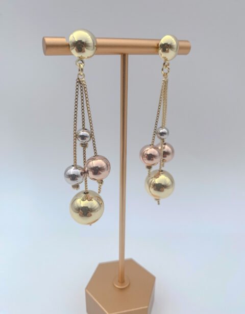Arete Rodio 3 Oros Perlas