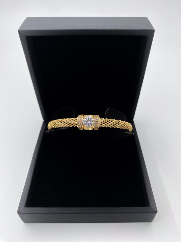 Brazalete Rodinado Tipo Lazo Crystal Central