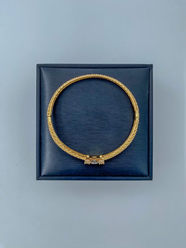 Brazalete Rodinado Tipo Lazo Crystal Central - Imagen 2