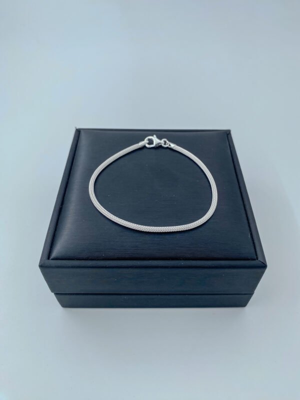 Pulsera plata serpiente