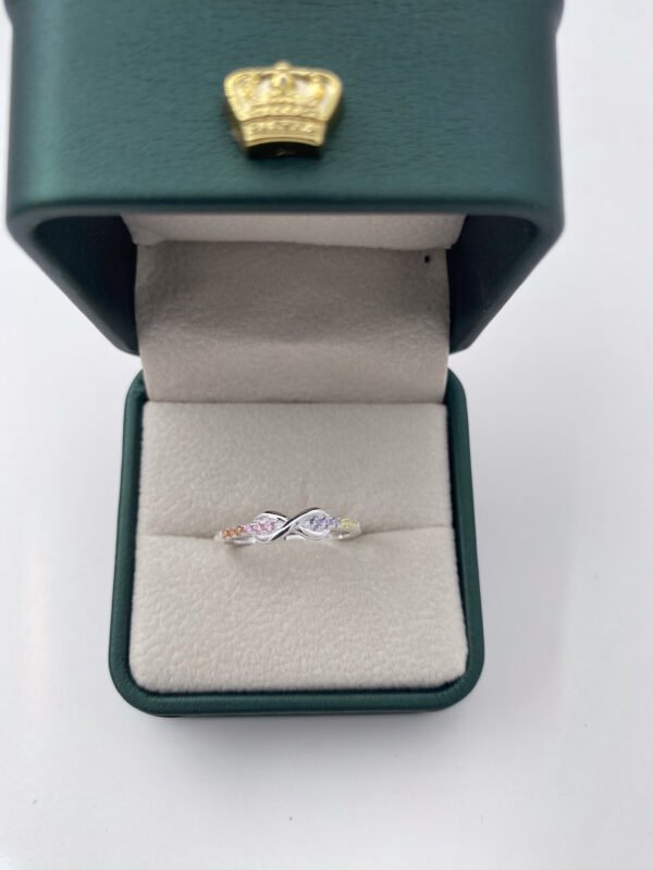 Anillo plata infinito abierto
